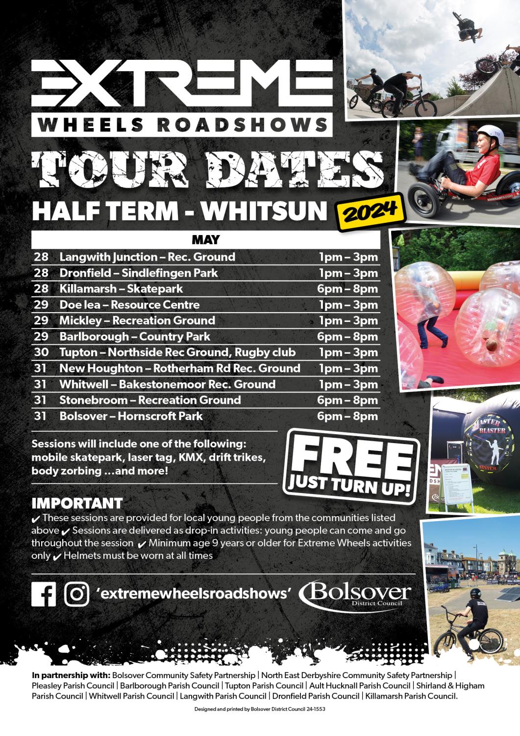 Extreme Wheels Roadshows Tour Dates - May 2024