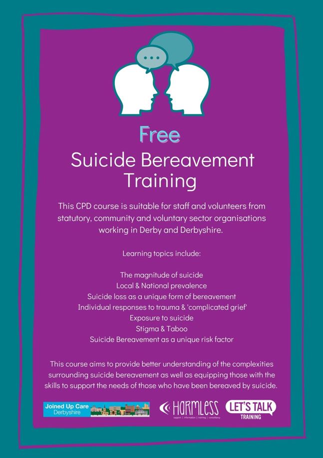 Free Suicide  bereavement training  