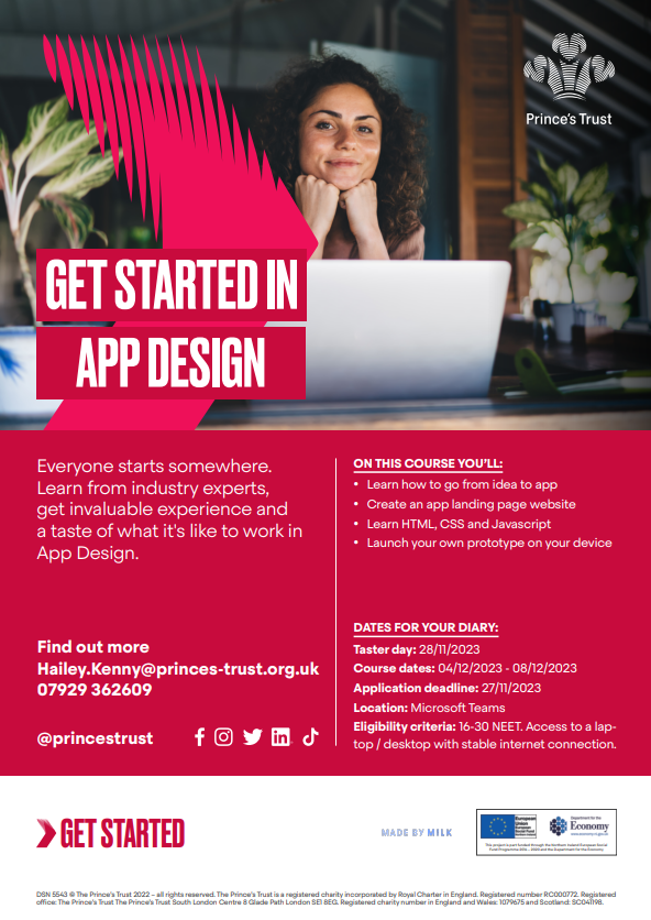 Get Started in App Design &amp; Upcoming digital programmes