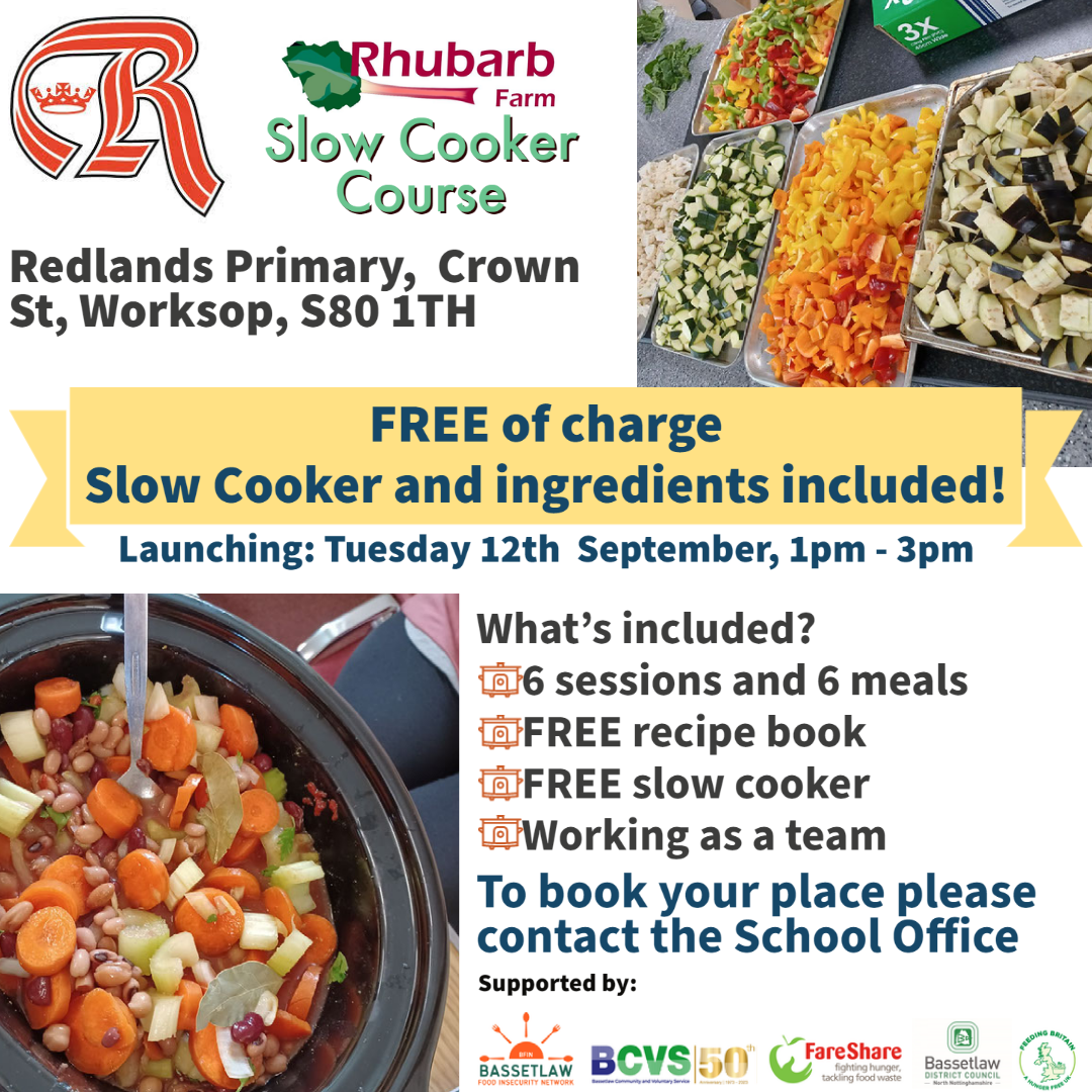 Slow Cooker course - Redlands Primary