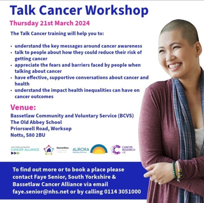 talk cancer workshop
